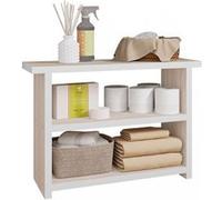 Etagère Multifonctions Chêne Clair 2 Niches L 68 H 47.5 P 25.4 cm - L 68 x l 25.4 x H 47.5 cm jaune G