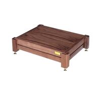 Étagère Multimédia en Bois Meuble HiFi Audio Vidéo Modifique Média Stand, Meuble Audio Visuel Unité Multimédia Robuste for Tourne-Disque Audio Vidéo(44 * 54 * 12cm/17.3 * 21 * 4.7in)