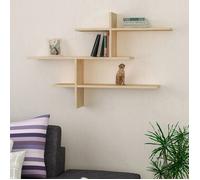 Etagère murale Woody Fashion - EMOB - Panneaux de particules mélaminés - Blanc - 123 cm x 80 cm