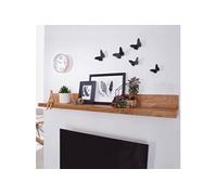 Etagère murale 160x24x17 cm en acacia massif - MADURAI