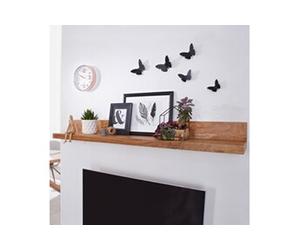 Etagère murale 160x24x17 cm en acacia massif - MADURAI