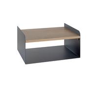 Étagère Murale 2 Niveaux "Korfu" 40cm Anthracite & Chêne