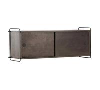 Étagère Murale 2 Portes Paris 122cm Marron Foncé