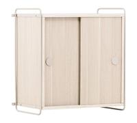 - Etagère murale 2 portes 68 x 60 cm Paris blanc