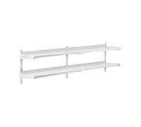 Royal Catering Étagère Murale Cuisine Tablette Flottante INOX 200 cm RCWR-2000.4 (200 x 40 cm, Pose Murale, Épaisseur 3,5 cm, Capacité 40 kg)
