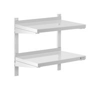 Étagère murale - 2 tablettes - 40 x 60 cm | Royal Catering