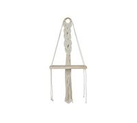 Etagère murale 25cm bohème en corde et plateau en bois - -