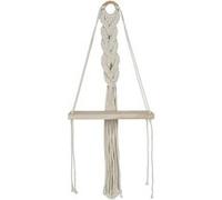 AltoBuy Etagère Murale 25cm bohème en Corde et Plateau en Bois