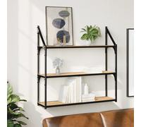 vidaXL Étagère murale 3 niveaux chêne sonoma 80x21x78,5 cm 835455