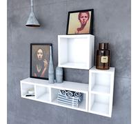 Etagère murale 30x30x20cm carrée blanche de rangement 1 emplacement - PERSONALYZ CUBE