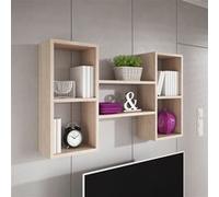 Etagère murale 5 cases - KASSI - chêne sonoma clair - style scandinave
