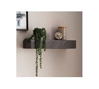 Etagère murale 60x20x10 cm en bois massif de manguier aspect pierre