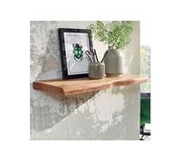 Etagère murale 60x26 cm en bois d'acacia massif naturel