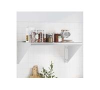 vidaXL Étagère murale 75×45×31 cm acier inoxydable argenté – étagère flottante