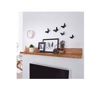 Etagère murale 80x23x17 cm en bois d'acacia naturel - MADURAI