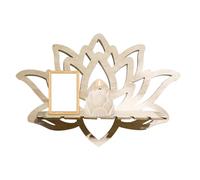 Étagère murale à fleurs - Support floral en bois, décor creux, bougeoir suspendu, présentoir de | Rangement mural pour chambre à coucher, salon, salle de bain, appartement, dortoir, bureau, st