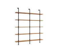 Étagère murale à liqueur avec lumière LED - Support de rangement en métal pour affichage d'alcool, support de vin en fer, parfait pour l'organisation d'un bar à domicile