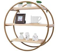 Étagère murale à suspendre pour fleurs - Étagère de rangement flottante en métal + bois - Panneaux de fleurs d'intérieur et d'extérieur
