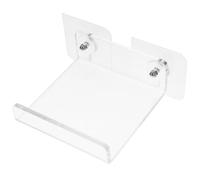 Étagère Murale Acrylique sans Perçage 10x10, Rangement Salle de Bain | Finition Élégante et Discrète, Gain de Place pour Gobelets et Éponges, Entrée ou Toilettes