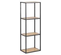 Etagère murale ajourée 4 niveaux design industriel Beige, L. 24 x l. 37 x H. 108 cm, SIREINE
