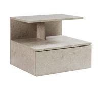 Étagère murale Amberg 40 x 35 x 31 cm effet béton clair