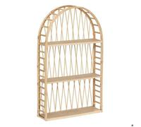 Atmosphera - Etagère Murale Anahi Bambou Beige 74x45cm