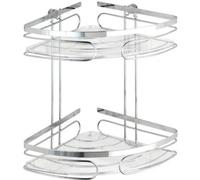Étagère murale angle pour salle de bain - Acier - fond ABS - 2 paniers WENKO