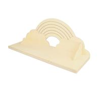 ÉTAGÈRE MURALE ARC-EN-CIEL - 40X16X14 CM - BOIS