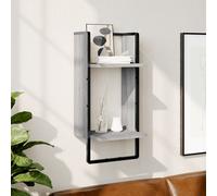 Étagère Murale avec Barre Suspendue Flottante Meuble Rangement Salon vidaXL