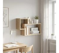 Étagère Murale avec étagère Montage mural Bois d'ingénierie Rangement vidaXL vid