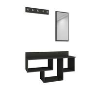 Étagère murale avec miroir anthracite