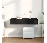 vidaXL Étagère murale avec tiroirs 100x36x19 cm Bois d'ingénierie Noir