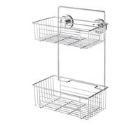 Étagère murale - Bari - 2 paniers - Acier inox - Fixation Vacuum-Loc WENKO