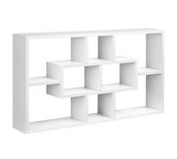 Étagère murale bibliothèque 8 cubes - HOMCOM - meuble de rangement - 85 x 14,5 x 47,5 cm - blanc