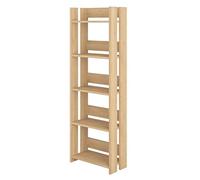 Etagère murale, bibliothèque coloris chêne cambrian - longueur 57 x profondeur 25 x hauteur 155 cm - -