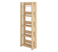 Etagère murale, bibliothèque coloris chêne cambrian - longueur 57 x profondeur 25 x hauteur 155 cm
