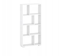Étagère Murale bibliothèque de Salon à Livres avec Plusieurs Compartiments - Étagère de Rangement Horizontale/Verticale - À Suspendre au Mur ou sur Le Sol (60x120, Blanche)