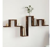 vidaXL Étagère murale Chêne fumé 104,5x10x43 cm Bois d'ingénierie multicolore