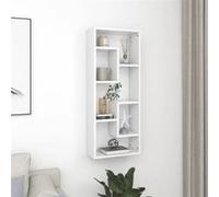 Étagère murale Blanc 36x16x90 cm Bois d ingénierie Blanc G