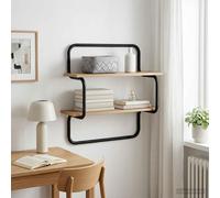 vidaXL Étagère Murale à 4 Niveaux Chêne fumé 40 x 24,5 x 104 cm