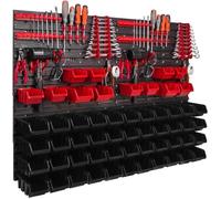 Étagère murale - Botle - 115x78 cm - 56 pcs - Plastique - Rangement atelier