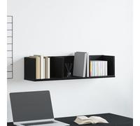Étagère Murale Cd Vidaxl En Chêne Noir 75x18x18 Cm En Bois D'ingénierie