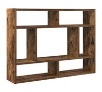 vidaXL Étagère murale Chêne fumé 75x16x55 cm Bois d'ingénierie
