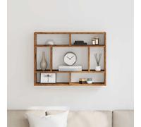 Étagère Murale Chêne Fumé 75x16x55 cm Bois d'Ingénierie Suspendue vidaXL