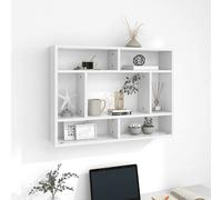 Vidaxl Étagère Murale Blanc 75x16x55 Cm Bois D'Ingénierie