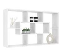 Etagère murale COLETTE avec 8 compartiments blanc blanc G