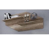 Etagère murale coloris Chêne vieilli - Longueur 130 x Profondeur 23 x Hauteur 58 cm --