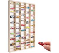 Étagère murale - CREATIVE DECO - Voitures Miniatures - 90 Compartiments - Bois - 78,8x50x4 cm