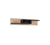 Etagère Murale "Cross" 150cm Naturel & Noir