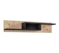 Étagère Murale "Cross" 150cm Naturel & Noir